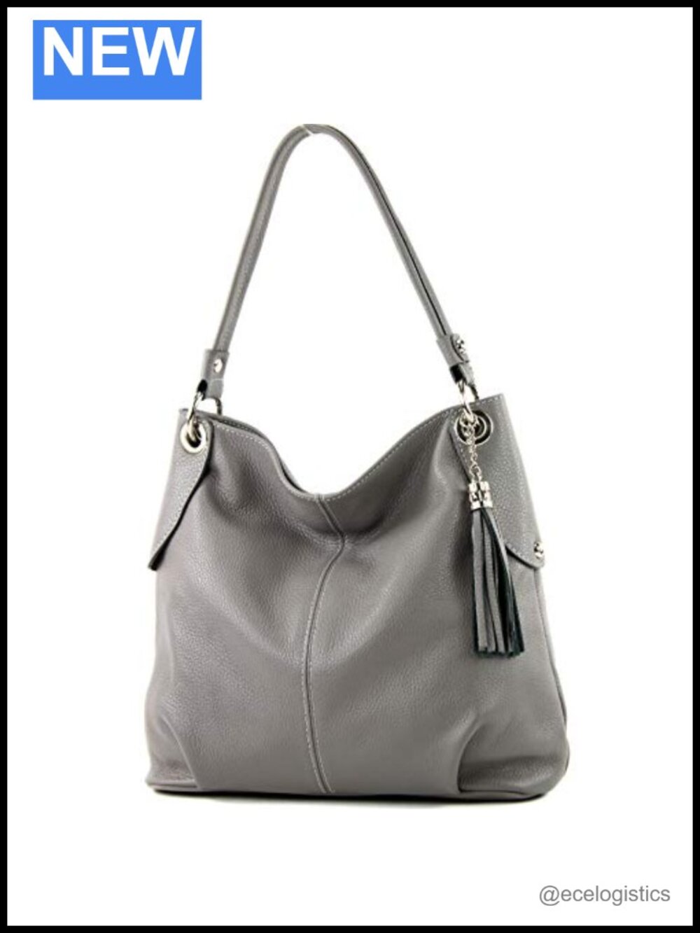 Leather Shoulder Bag Ladies Italian Hobo Purse Office Travel Work